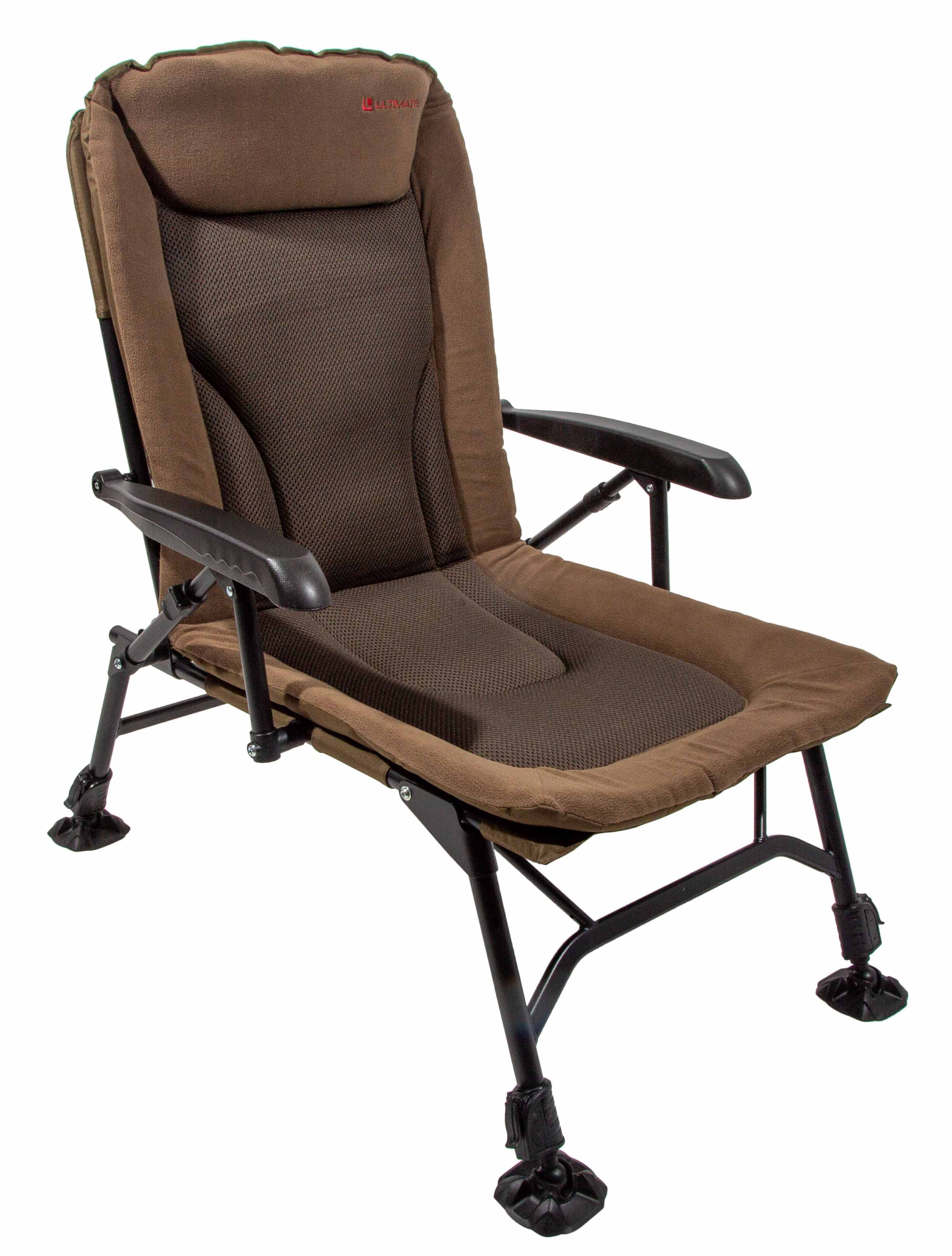 Chaise De Pêche Inclinable Ultimate Recliner – Verte, Support 120 Kg
