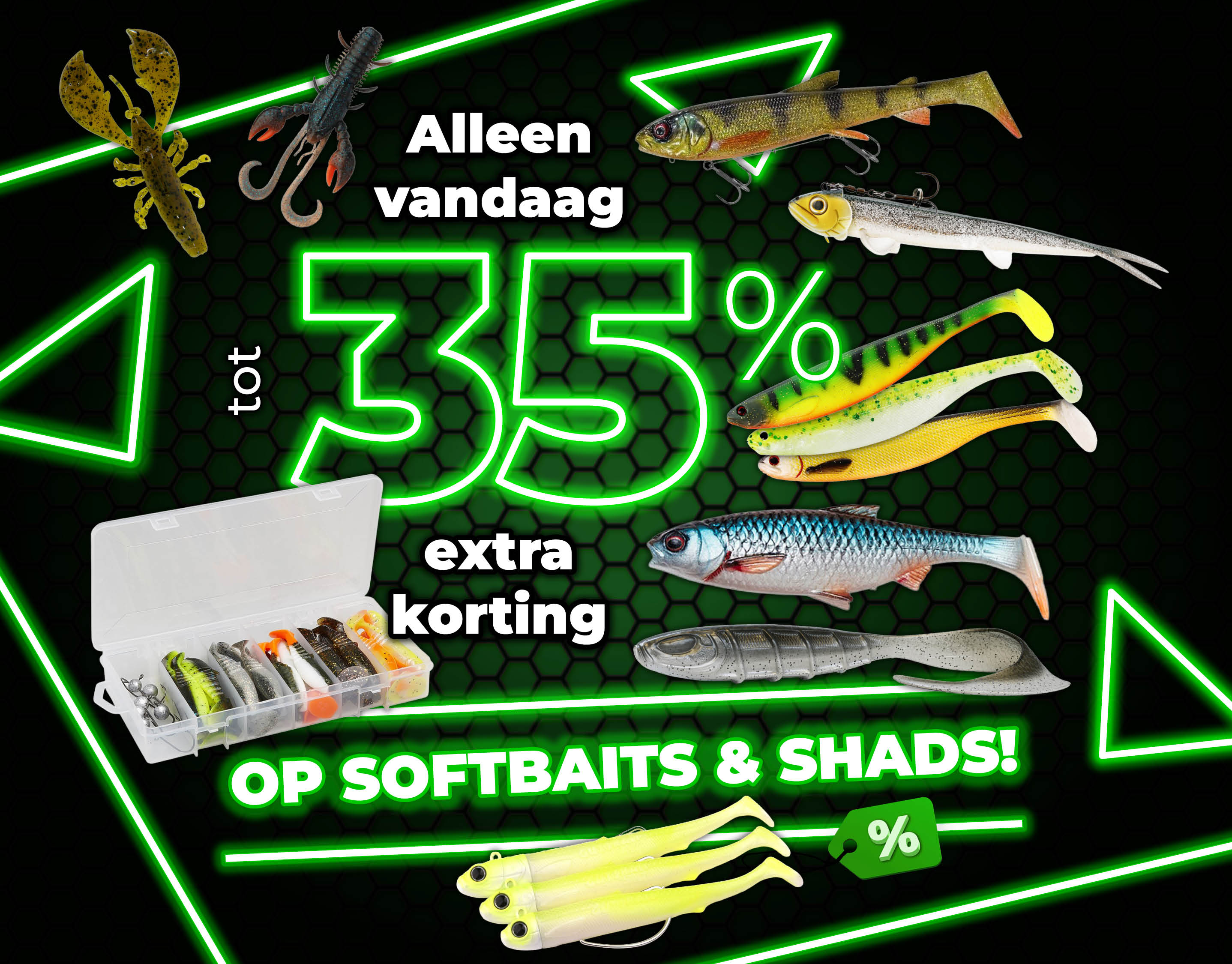 Subbanner: Tot 35% Softbaits & shads (Groen)