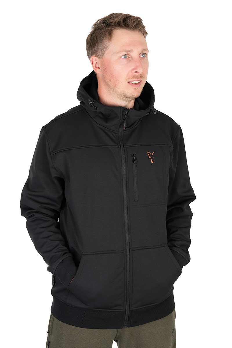Sweat à Capuche Léger Fox - Noir Et Orange (Collection)