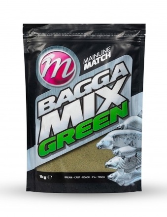 Mainline Bagga Mix Groundbait Green (1kg)