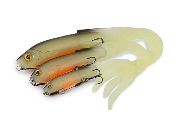 Fox Rage Slick Eel Loaded Softbait 35cm (102g) #2/0 - UV Hot Olive