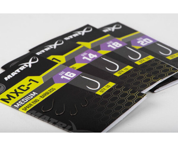 Matrix MXC-1 Barbless Spade End Coarse Hooks (10pc)