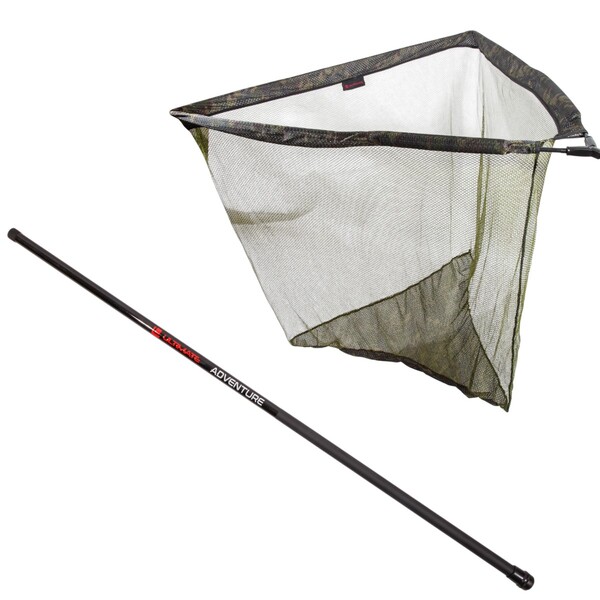 Ultimate Full Float Carp Net Camo 42" + Tele Handle Combo