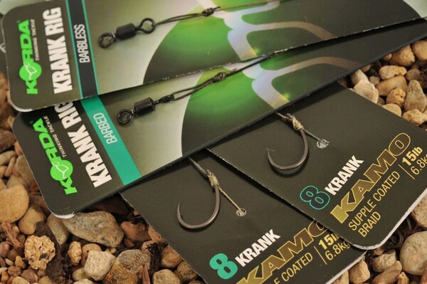 Korda Krank Ready Tied Rig 'Barbless' Carp Rig