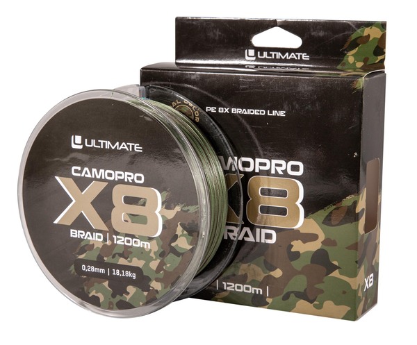Ultimate Camopro X8 Braided Carp Line (1200m)