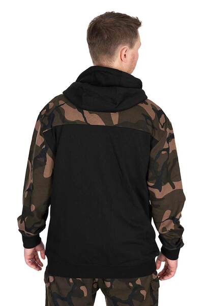 Fox LW Black/Camo Split Hoody con Cremallera