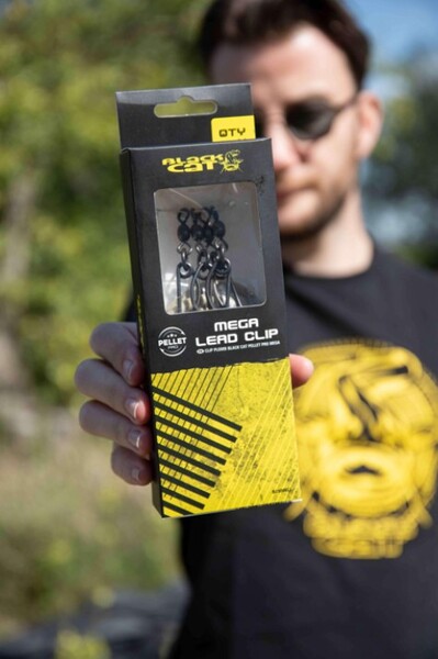 Black Cat Pellet Pro Mega Meerval Lead Clips (4 Stuks)