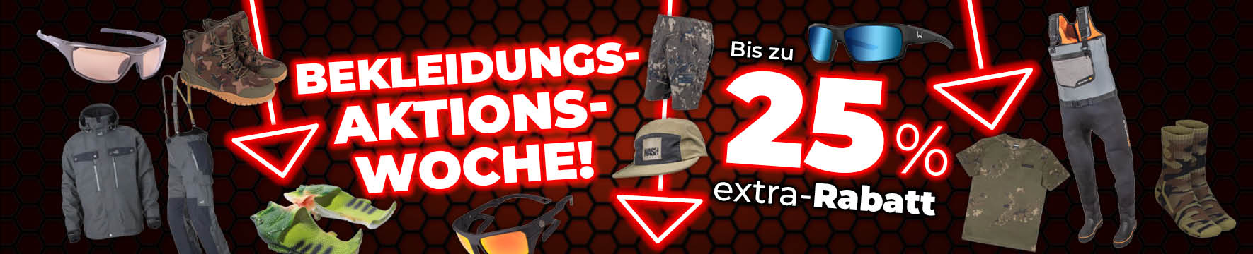 Topbanner: Tot 25% Kleding (Weekactie)