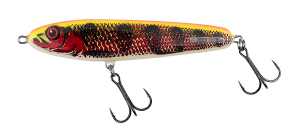 Salmo Sweeper Sinking Jerkbait Kunstköder 12cm (34g) - Holo Red Perch
