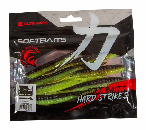 Ultimate Wavetail Shad 11.5cm (8 pcs) - Brown Chart