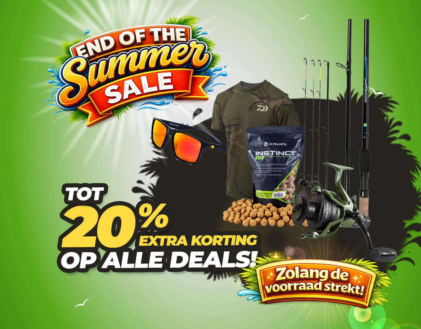 Subbanner: Tot 20% Alle Deals (End of Summer)