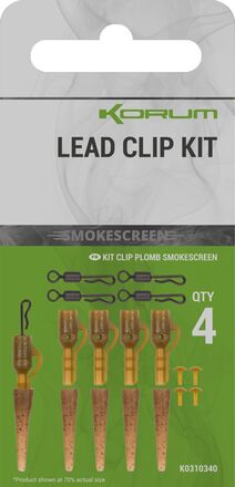 Korum Smokescreen Lead Clip Kit (4 Stuks)