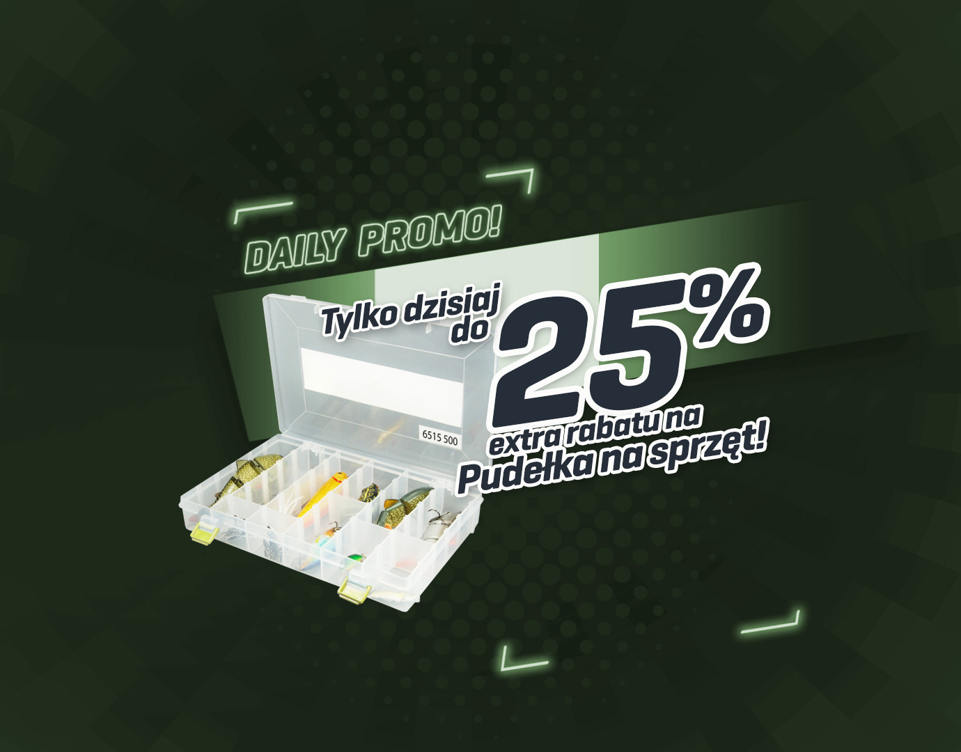 Subbanner: Tot 25% Tackleboxen (Groen)