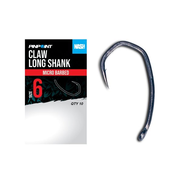 Nash Claw Long Shank Karperhaak (10pcs)