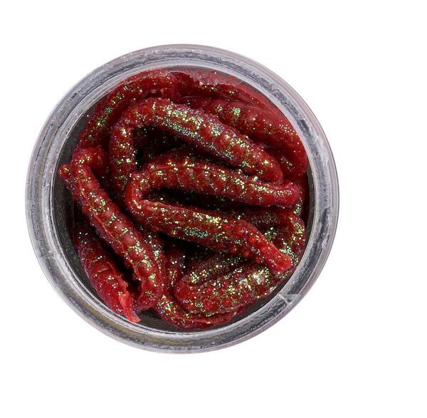 Przynęta Pstrągowa Berkley Powerbait Power Scales Honey Worm 2.5cm (55 sztuk) - Red/Scales