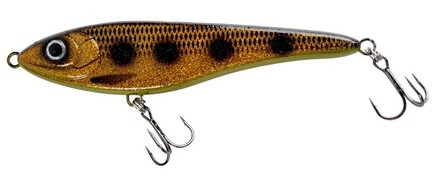 Strike Pro Big Bandit Jerkbait de Suspensión Spotted Bullhead 19,5 cm (90 g)