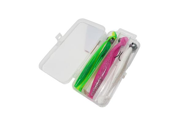 Kit Ultimate EZ-Shad & Jighead senza piombo 10cm (7 + 10 + 14g) (8pcs)