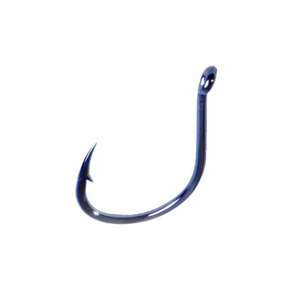 Asari Chinu Laser Carbon Ringed Eye Sea Hook Black Nickel (10 pieces)