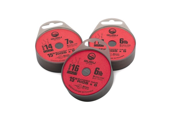 Guru QM1 Spoeltje Met Bait Bands Ready Rigs 38cm (8pcs)