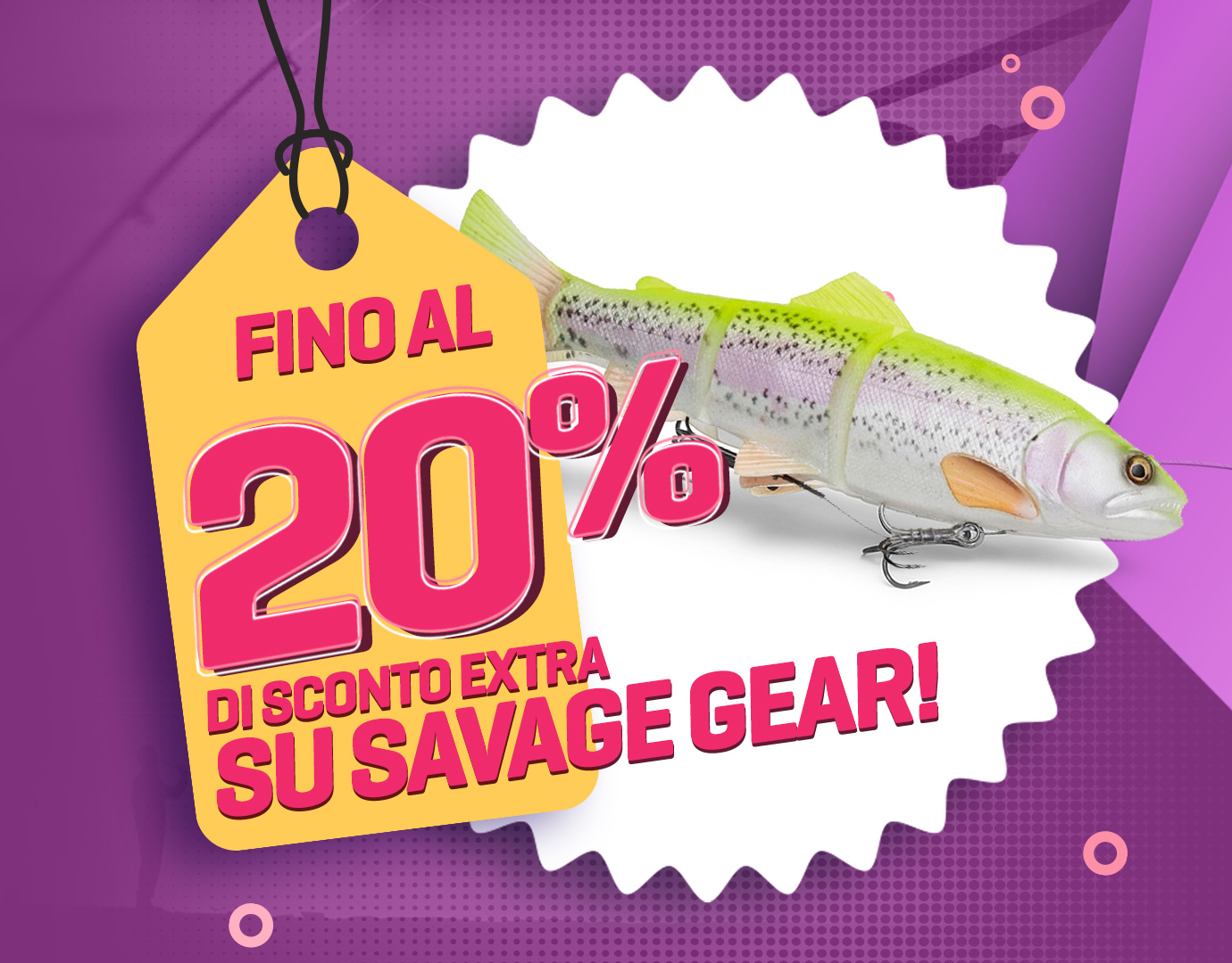 Subbanner: Tot 20% Savage gear (actieperioden 2025)