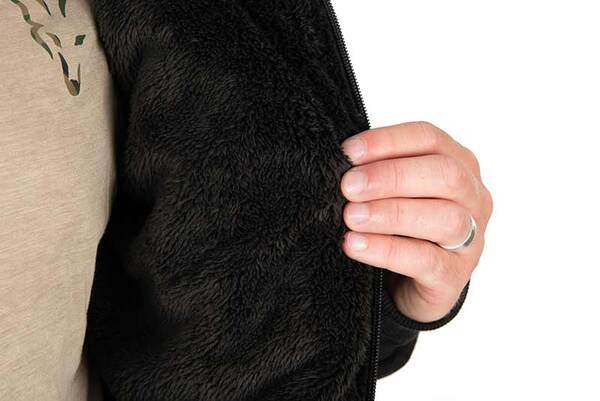 Fox Collection Sherpa Jas Black/Orange