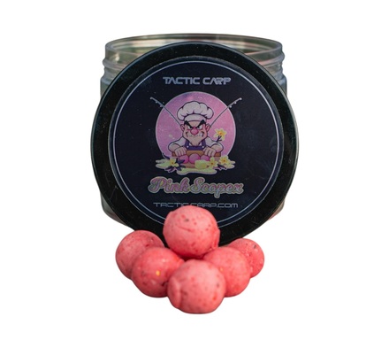 Tactic Carp Boosted Hard Hookbaits Pink Scopex 12/15mm