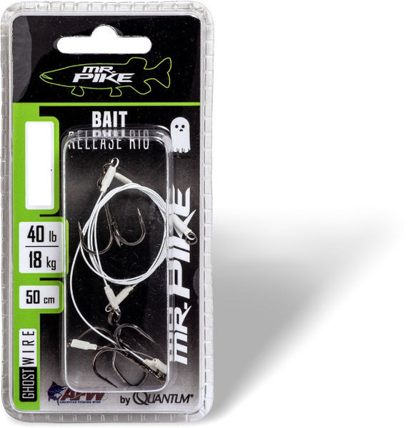 Quantum Mr. Pike Ghost Traces Bait-Release-Rig 50cm