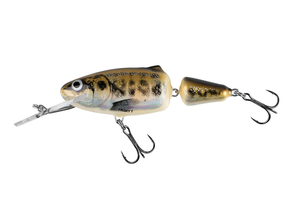 Salmo Frisky Deep Runner 'Red Tail Shiner' 7cm (7g) - Muted Minnow