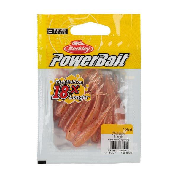 Berkley Powerbait Minnow Shad (18 pieces) - Sangria