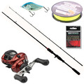 Baitcasting Set 1,98 m Rute, Quick Rolle und mehr!