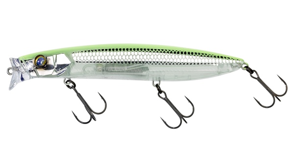 Jackall Hagre Minnow 120 F Topwater Lure 12cm (24g) - Rainfall Yellow