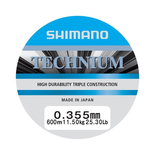 Shimano Technium A Mono Grey Nylon Vislijn 0.355mm/11.5kg (600m)
