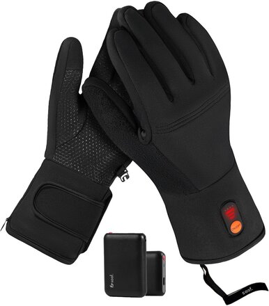 Saaf Beheizte Handschuhe Light Black