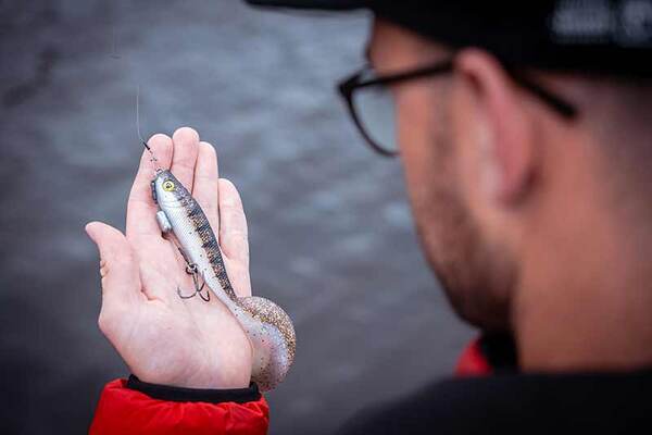 Fox Rage Pro Grub Loaded Shad 16cm/6.3" (35g) - UV Glitter Perch