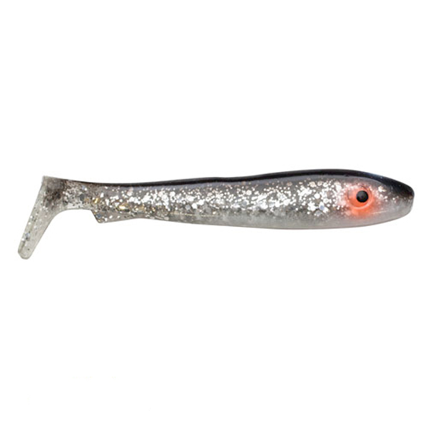 Svartzonker McRubber Bass 8cm, 10 St. - C11 Black 'n Silver