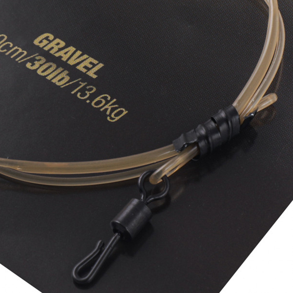 Korda Dark Matter Líder 50cm, QC Swivel - Gravel