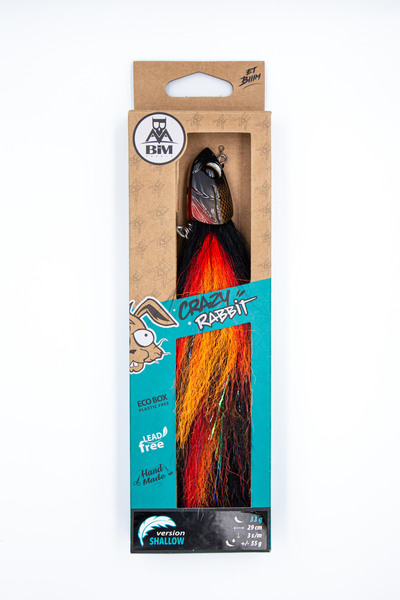 BIM Tackle Crazy Rabbit Streamer Loodvrij 29cm (33g) - Deep Red