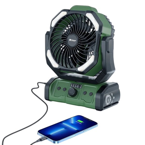 Holdcarp Rechargeable DoubleMotor Fan (Incl. Afstandsbediening)