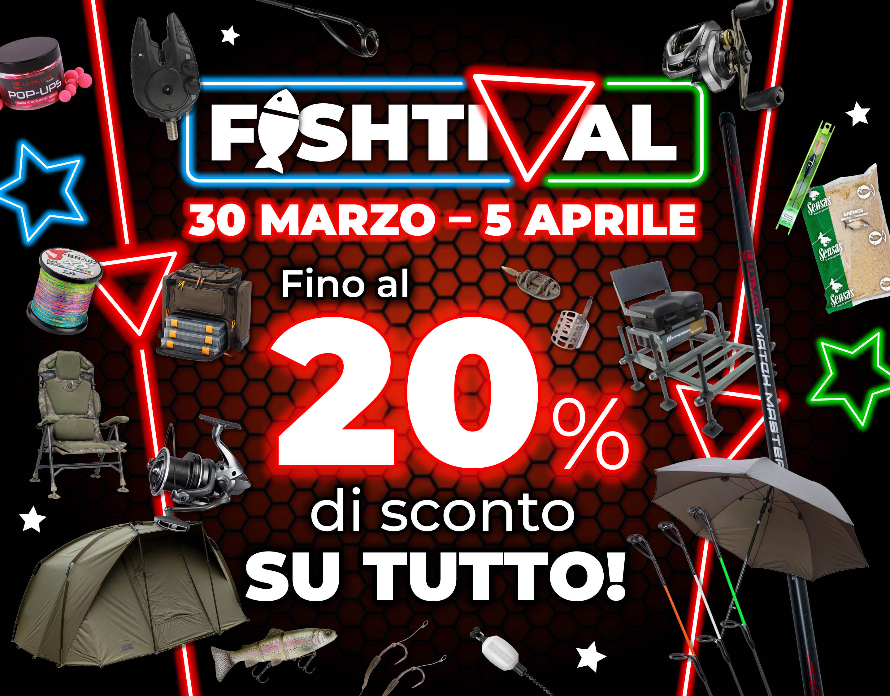 Subbanner: Tot 20% Alle Deals (actieperioden-Fishtival 2026)