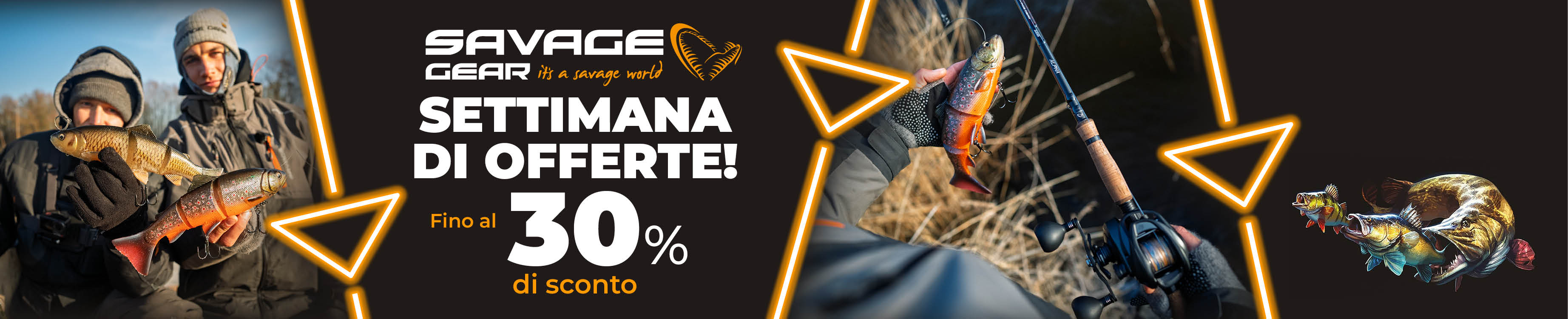 Topbanner: Tot 30% Savage gear (Weekactie)