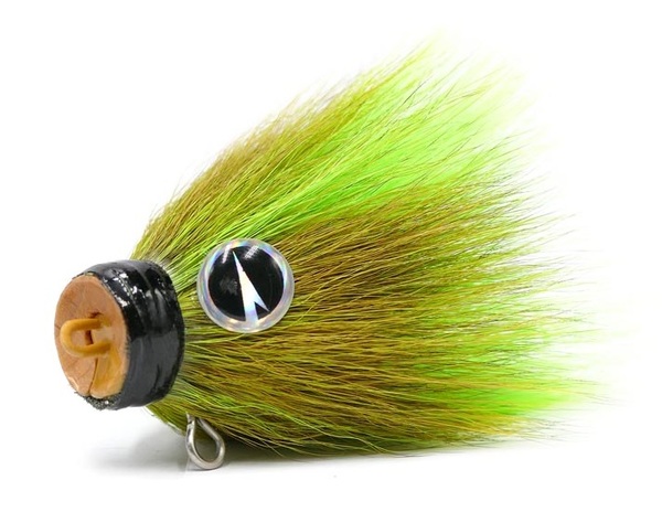 VMC Baby Mustache Shallow X1 Jighead Sin Plomo 14 g - Chartreuse