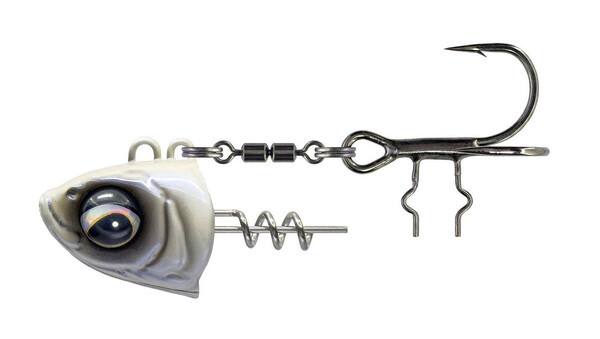 Savage Gear Monster Vertical Jighead (40g) - Pearl White