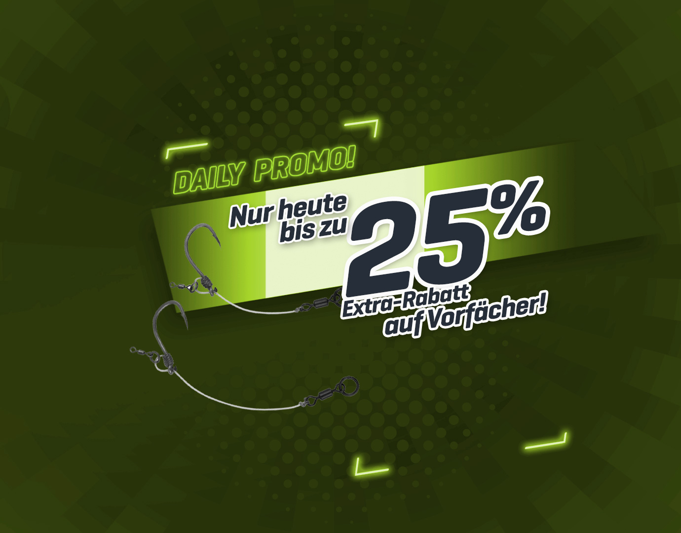 Subbanner: Tot 25% Onderlijnen (Groen)
