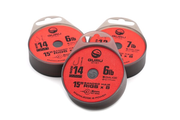 Guru SMWG Bait Band Ready Rig Onderlijnen 38cm (8pcs)