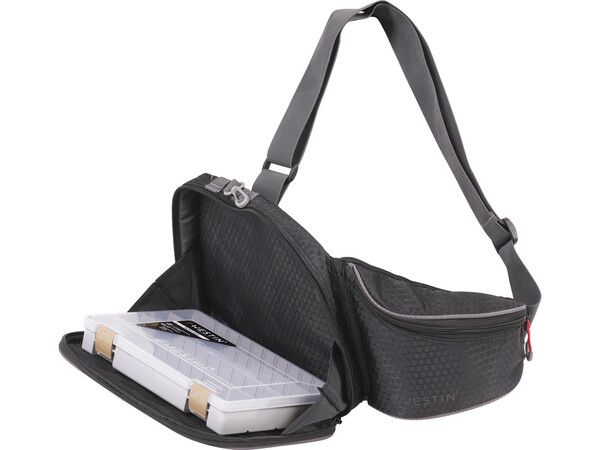 Westin W4 Street Sling Medium Titanium Black Slingbag (Incl. 1 Tacklebox)