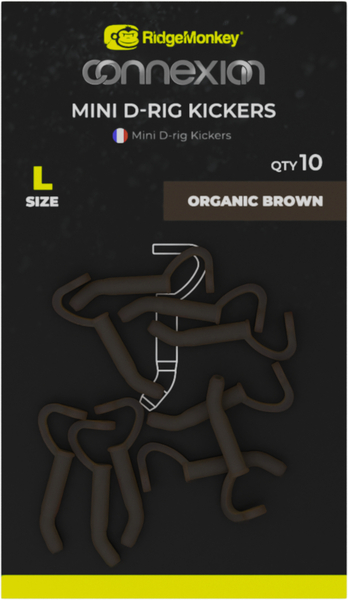 RidgeMonkey Connexion Mini D-Rig Kickers - Mini D-Rig Kickers L Organic Brown