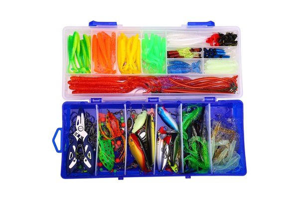 Fish4All Multi Lure Box Hard, Soft & Metal + Pliers (328pcs)
