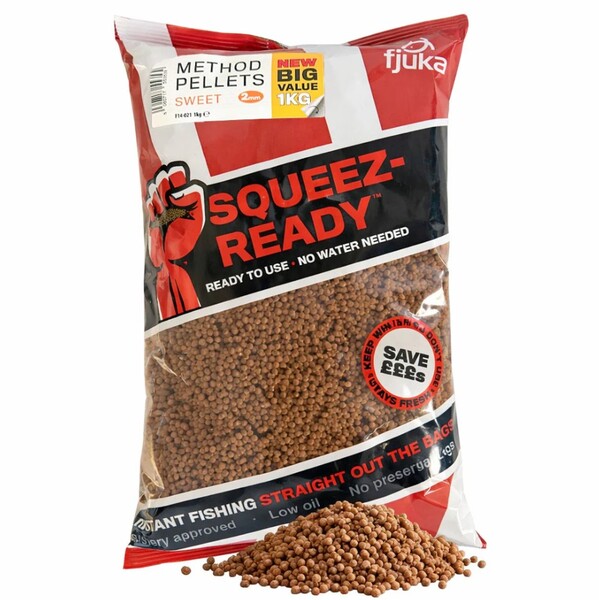 Fjuka Squeez-Ready™ Method Pellets 2mm (1kg)