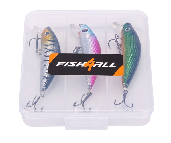 Fish4All Hardlure Kit Prey 1 Floating Pluggen Set 7cm 8.1g (3 Stuks)
