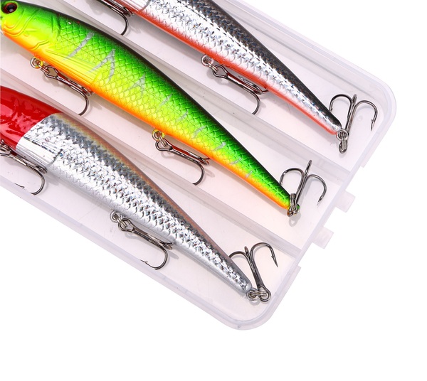 Fish4All Hardlure Kit Wobble 1 Floating Pluggen Set 12cm 17g (3 Stuks)